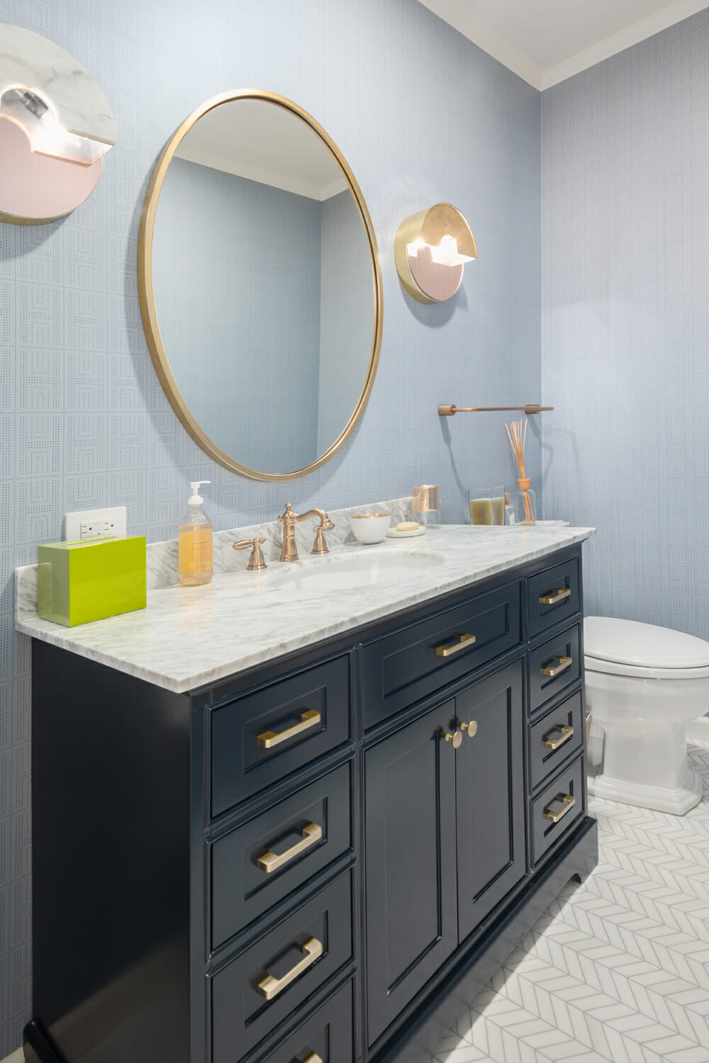Black sink vanity