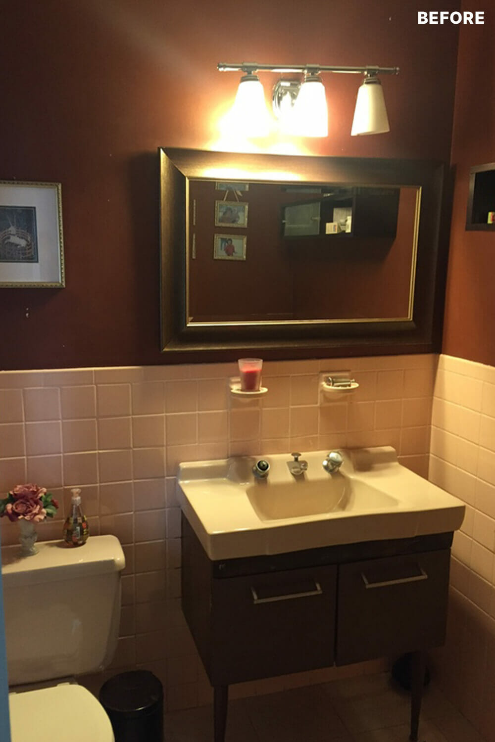 before powder room